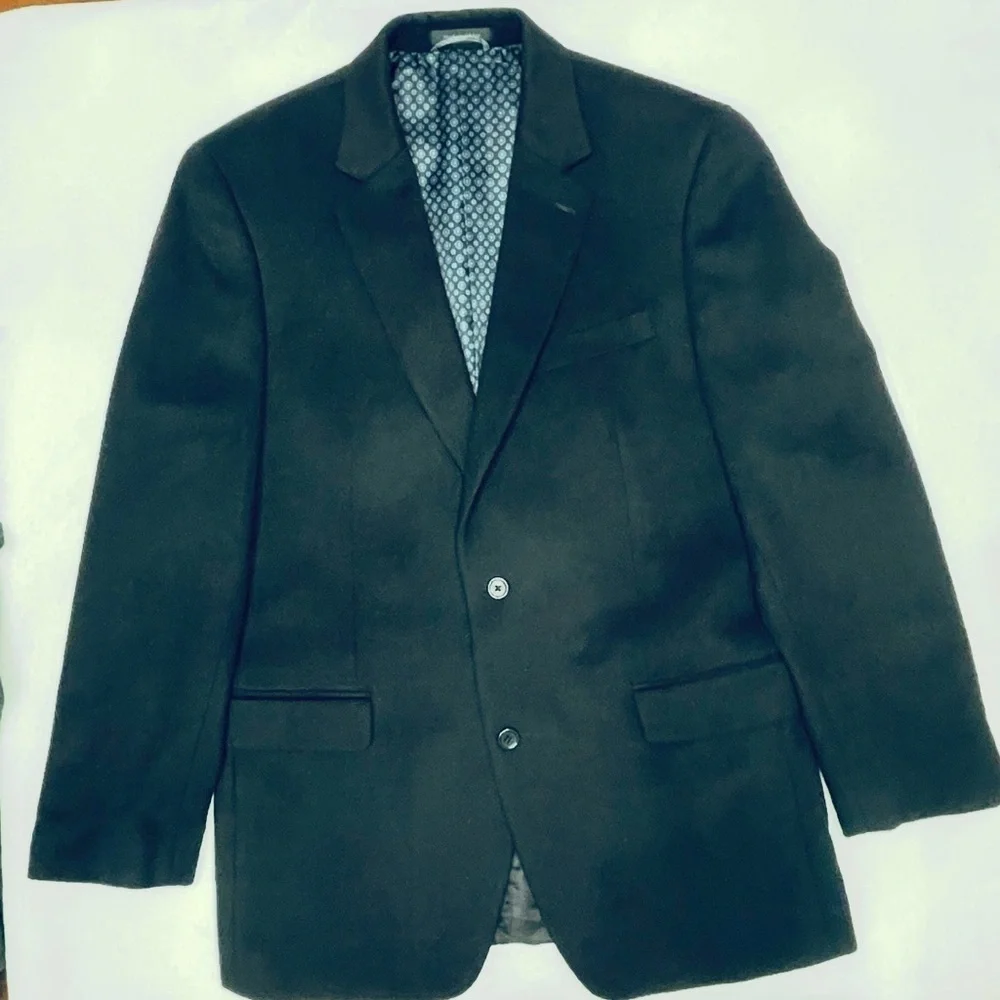 Michael Kors 100% Camel Hair Blazer | Navy | 40 L